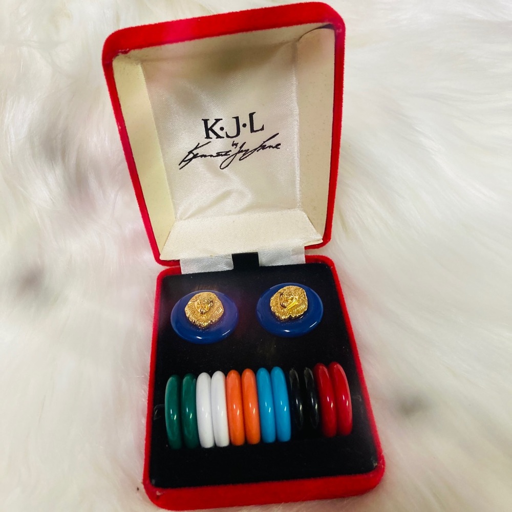 K•J•L Interchangeable Lion earings